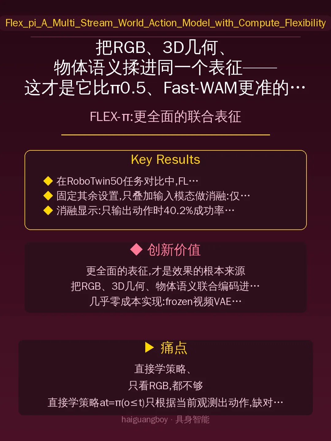 FLEX-π:更全面的联合表征